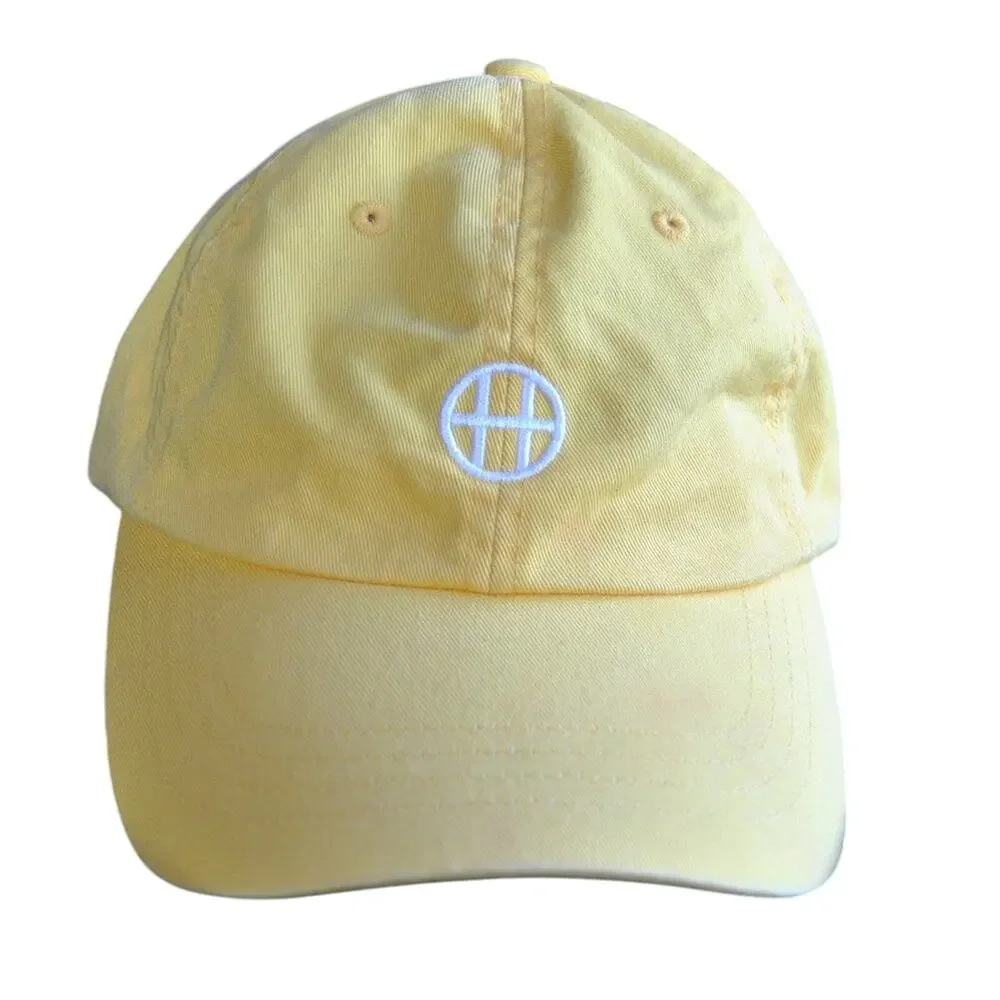 HUF Yellow Dad Hat w/ White Logo & Adjustable Strap
